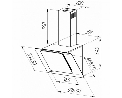 Встраиваемая вытяжка Zigmund & Shtain K 150.6 W