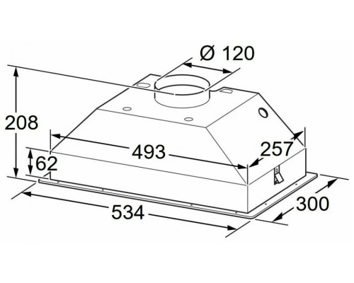Встраиваемая вытяжка BOSCH DLN53AA70