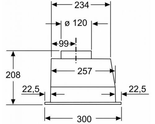 Встраиваемая вытяжка BOSCH DLN53AA70