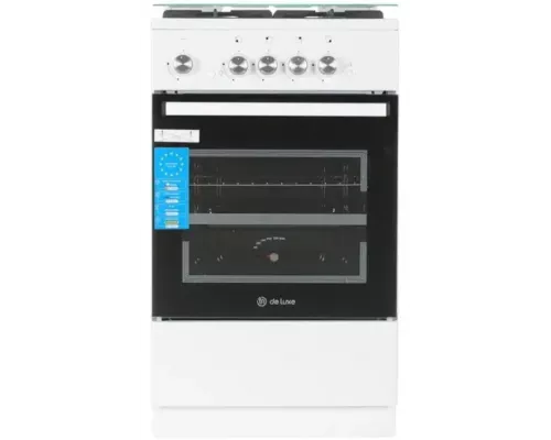 Кухонная плита De Luxe 5040.32г (кр) чр белый