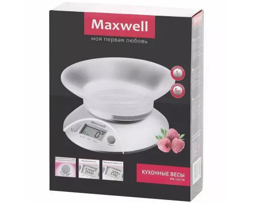 Кухонные весы Maxwell MW-1451-SR серебристый