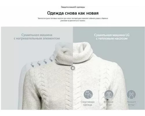 Сушильная машина LG DC90V5V0W