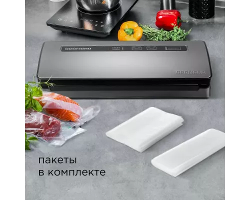 Вакууматор REDMOND RVS-M020 серый металлик