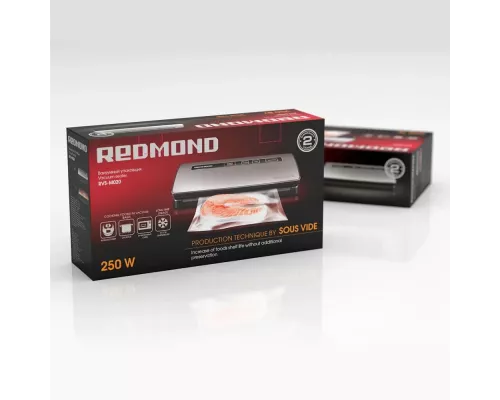 Вакууматор REDMOND RVS-M020 серый металлик