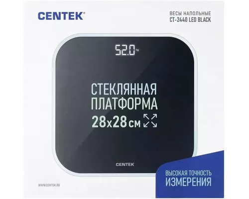 Весы напольные Centek CT-2440 LED BLACK