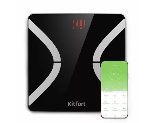 Весы напольные Kitfort КТ-837, черный