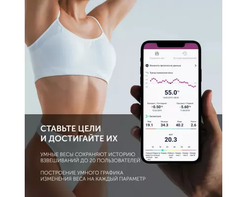 Весы напольные Polaris PWS 1886 IQ Home серебристый