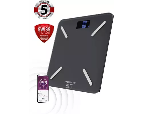 Весы напольные Polaris PWS 1896 IQ Home Антрацит