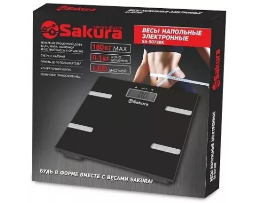 Весы напольные Sakura SA-5073BK черн
