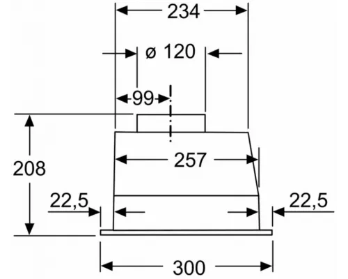 Встраиваемая вытяжка BOSCH DLN53AA70