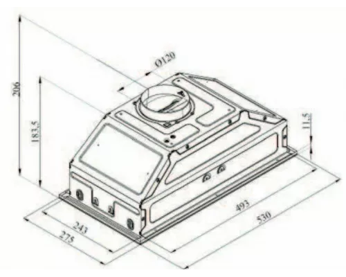 Встраиваемая вытяжка DARINA Built in G605W