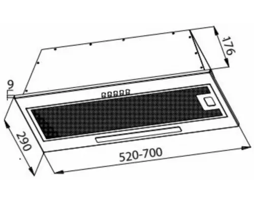 Встраиваемая вытяжка EVELUX Integral 60 B