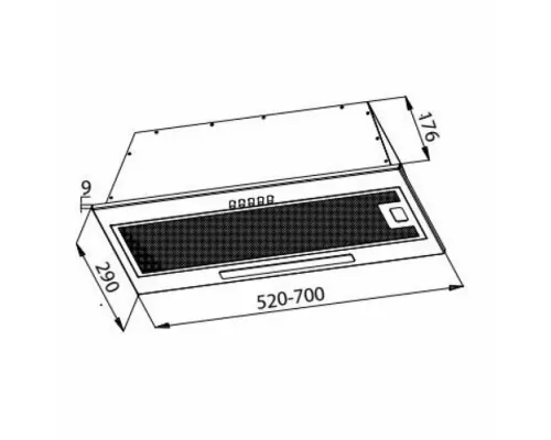 Встраиваемая вытяжка EVELUX Integral 60 W