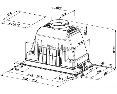 Встраиваемая вытяжка Faber INKA PLUS HCS X A52