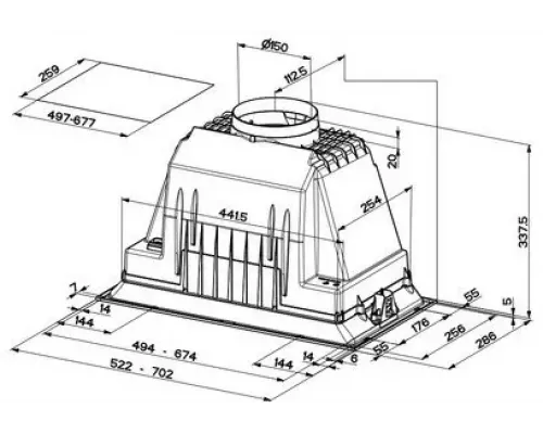 Встраиваемая вытяжка Faber INKA PLUS HCS X A70