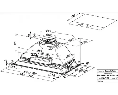 Встраиваемая вытяжка Faber INKA SMART HC X A70