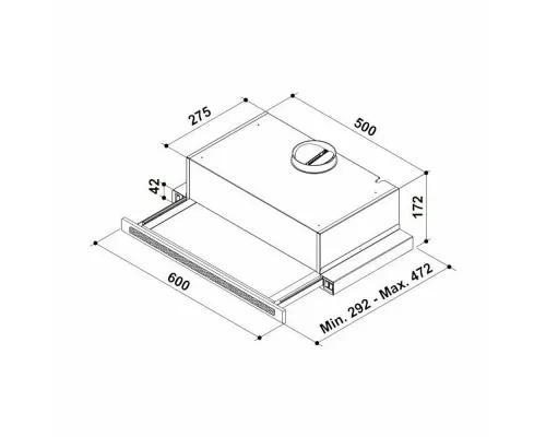 Встраиваемая вытяжка KORTING KHP 6637 GWX