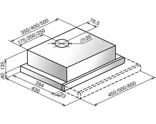 Встраиваемая вытяжка Zigmund & Shtain K 005.41 S