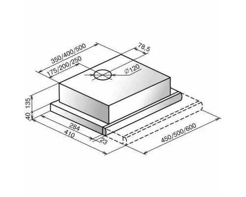Встраиваемая вытяжка Zigmund & Shtain K 005.41 S