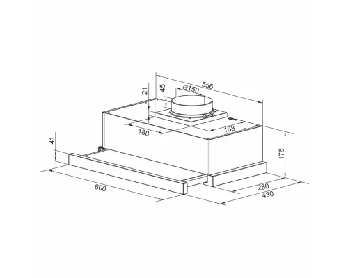 Встраиваемая вытяжка Zigmund & Shtain K 017.6 S