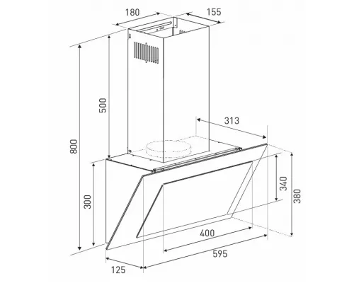 Встраиваемая вытяжка Zigmund & Shtain K 141.6 W