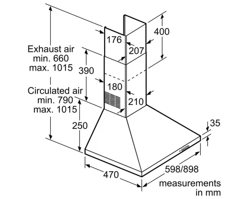 Вытяжка BOSCH DWP64CC60T