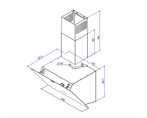 Вытяжка DeLonghi Linea 608 BB
