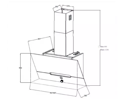 Вытяжка Jacky's JV WW682