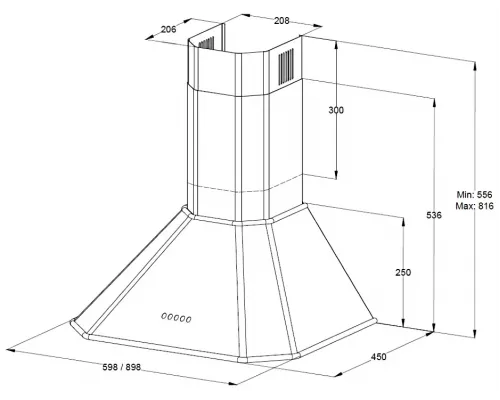 Вытяжка KORTING KHC 9839 RGN