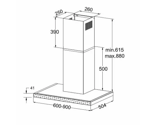 Вытяжка KORTING KHC 9989 GN