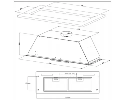 Вытяжка Korting KHI 9931 W