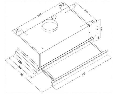 Вытяжка KORTING KHP 6512 W