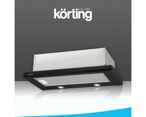 Вытяжка KORTING KHP 6617 GN Черное стекло