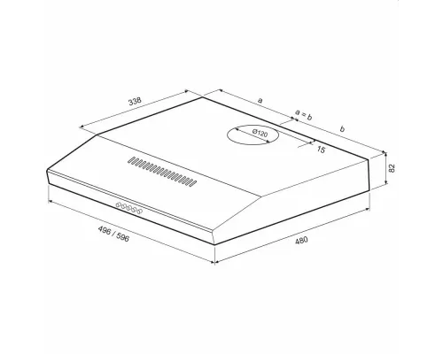 Вытяжка KRONA ERMINA 600 black PB