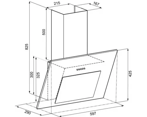 Вытяжка Krona FREYA 600 white PB