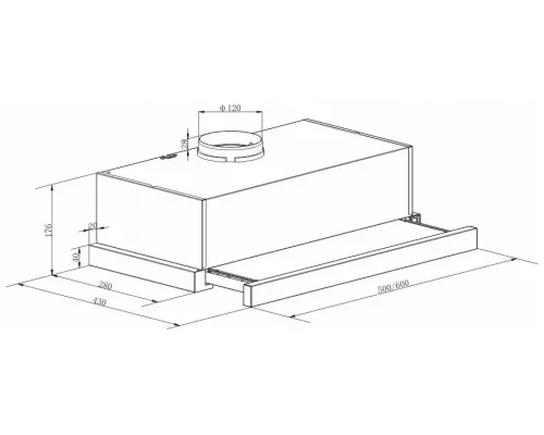 Вытяжка LEX HUBBLE 500 INOX