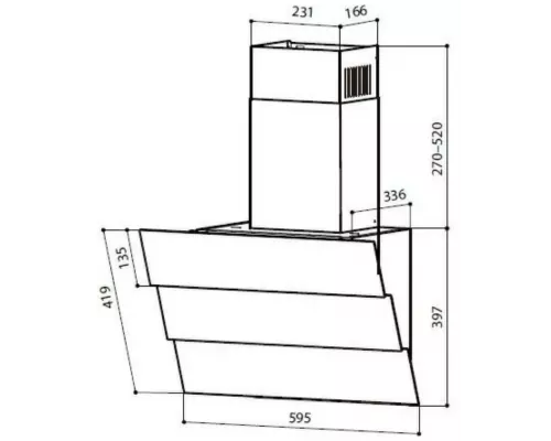 Вытяжка LEX RIO G 600 BLACK