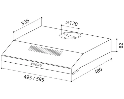 Вытяжка LEX S 500 White белая