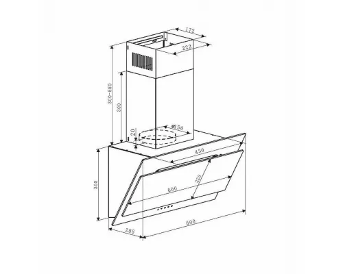 Вытяжка Weissgauff Phact 60 BL Sensor