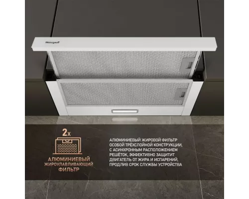 Вытяжка Weissgauff TEL 06 1M WH