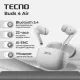Беспроводные наушники TECNO Buds 4 BD04 Air White (BD04 Air White)
