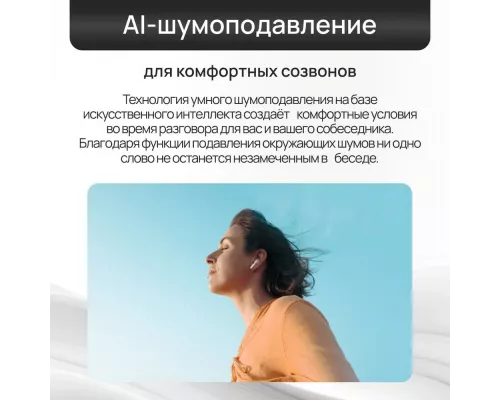 Беспроводные наушники TECNO Buds 4 BD04 Air White (BD04 Air White)