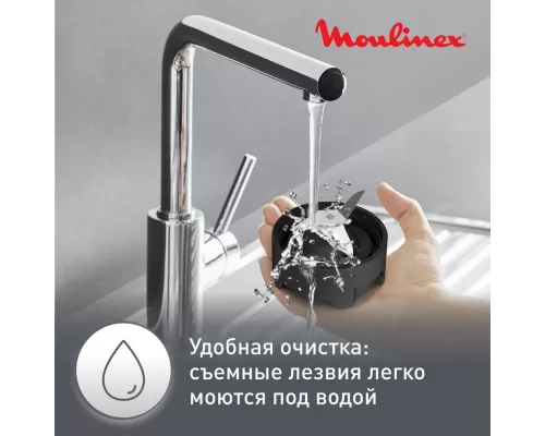 Блендер Moulinex LM15FD10 серебристый/черный