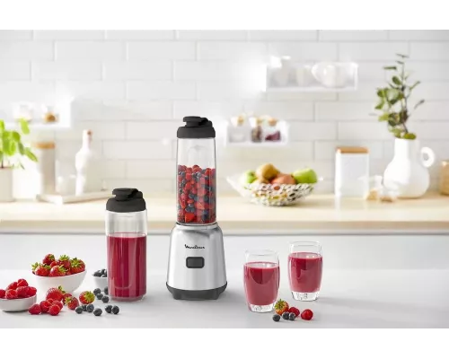 Блендер Moulinex LM15FD10 серебристый/черный