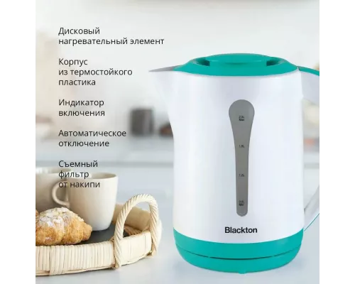 Чайник Blackton Bt KT1730P белый/бирюзовый