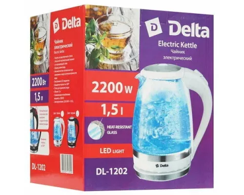 Чайник Delta DL-1202 черный
