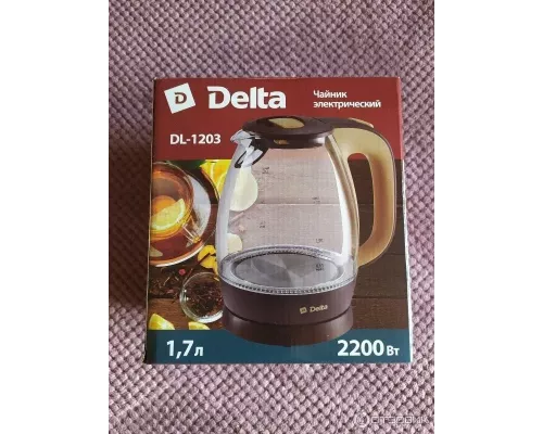 Чайник Delta DL-1203 бежево-коричневый
