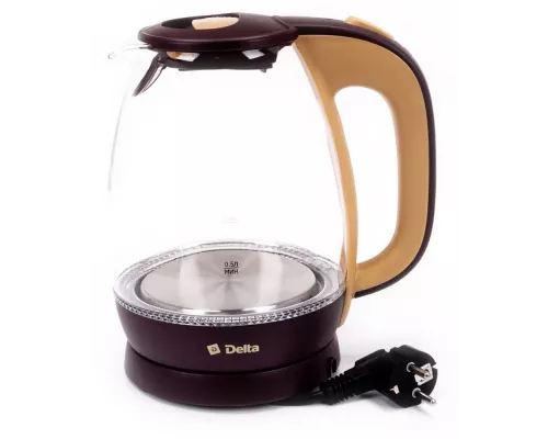 Чайник Delta DL-1203 бежево-коричневый