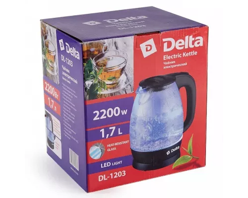 Чайник Delta DL-1203 черный