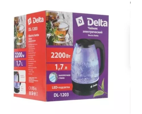 Чайник Delta DL-1203 черный